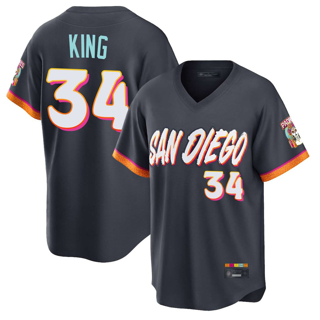 Odoa S.Diego Padres #34 Michael King Player Obsidian 2026 City Connect Home Limited T-shirt Stitched Jerseys