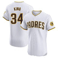 Odoa S.Diego Padres #34 Michael King Player White Home Limited Elite Stitched Jerseys