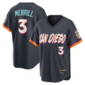 Odoa S.Diego Padres #3 Jackson Merrill Player Obsidian 2026 City Connect Home Limited T-shirt Stitched Jerseys