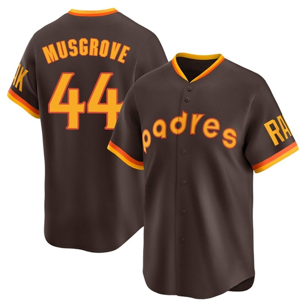 Odoa S.Diego Padres #44 Joe Musgrove Player Brown Home Cooperstown Collection Replica Game Stitched Jerseys