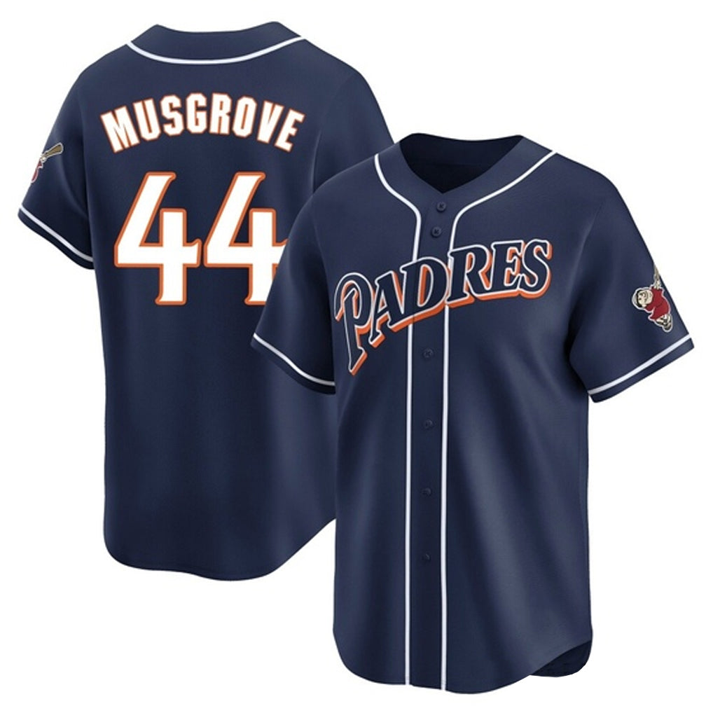 Odoa S.Diego Padres #44 Joe Musgrove Player Navy Cooperstown Collection Limited Home Stitched Jerseys