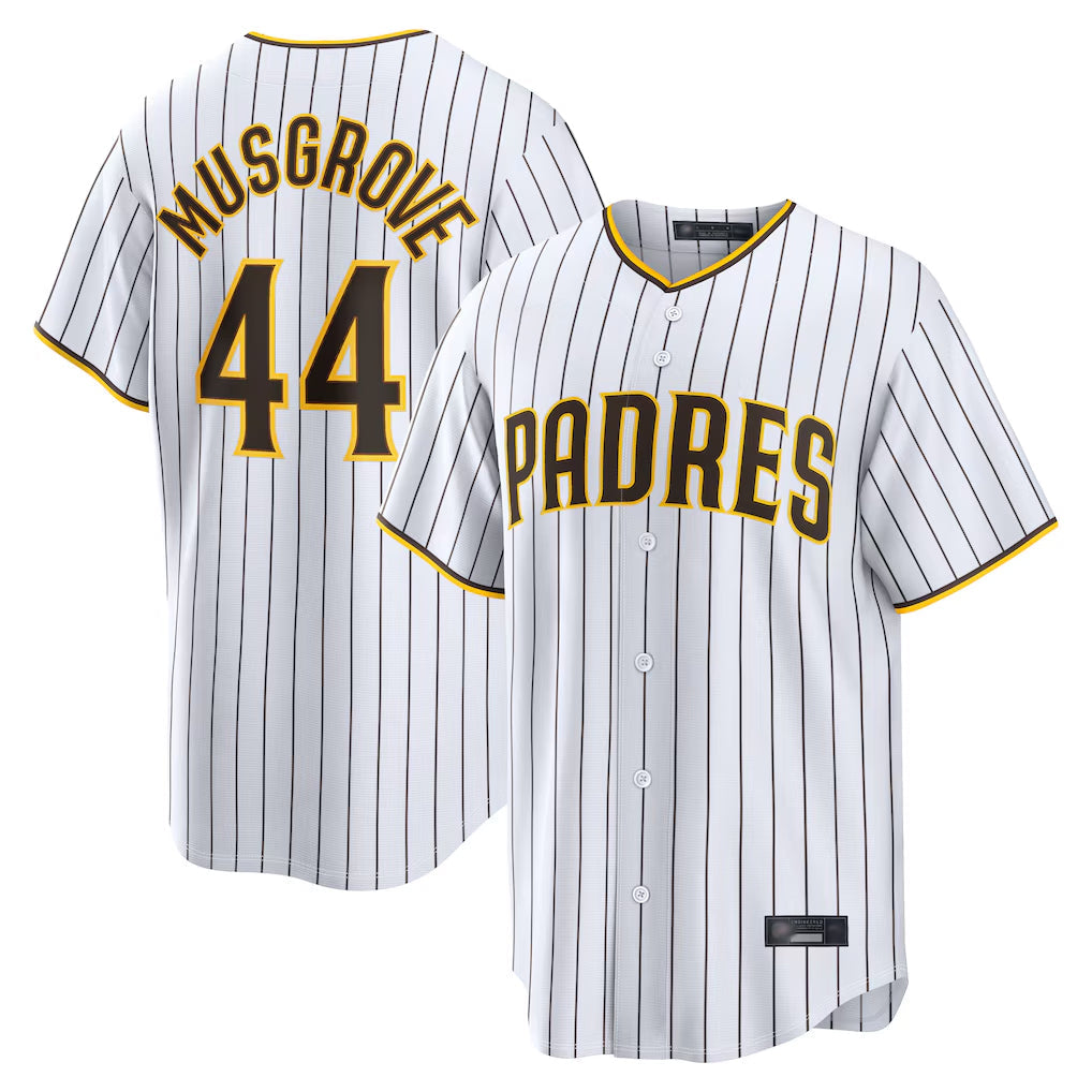 Odoa S.Diego Padres #44 Joe Musgrove Player White Home Limited Stitched Jerseys