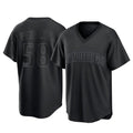 Odoa S.Diego Padres #58 Wandy Peralta Player Black Pitch Fashion Game T-shirt Stitched Jerseys