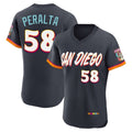 Odoa S.Diego Padres #58 Wandy Peralta Player Obsidian 2026 City Connect Home Limited Elite T-shirt Stitched Jerseys