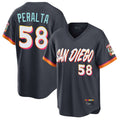 Odoa S.Diego Padres #58 Wandy Peralta Player Obsidian 2026 City Connect Home Limited T-shirt Stitched Jerseys