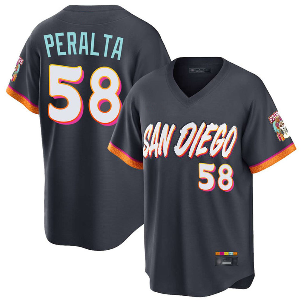 Odoa S.Diego Padres #58 Wandy Peralta Player Obsidian 2026 City Connect Home Limited T-shirt Stitched Jerseys