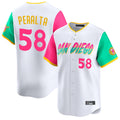 Odoa S.Diego Padres #58 Wandy Peralta Player White City Connect Home Limited Stitched Jerseys