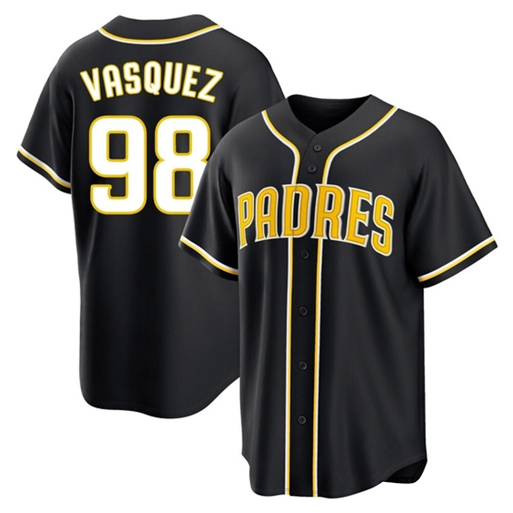 Odoa S.Diego Padres #98 Randy Vasquez Player Black 2026 Fashion Home Stitched Jerseys