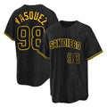 Odoa S.Diego Padres #98 Randy Vasquez Player Black Snake Skin City Home Game Stitched Jerseys