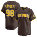 Odoa S.Diego Padres #98 Randy Vasquez Player Brown Home Limited Stitched Jerseys