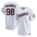 Odoa S.Diego Padres #98 Randy Vasquez Player White Cooperstown Collection Limited Home Stitched Jerseys