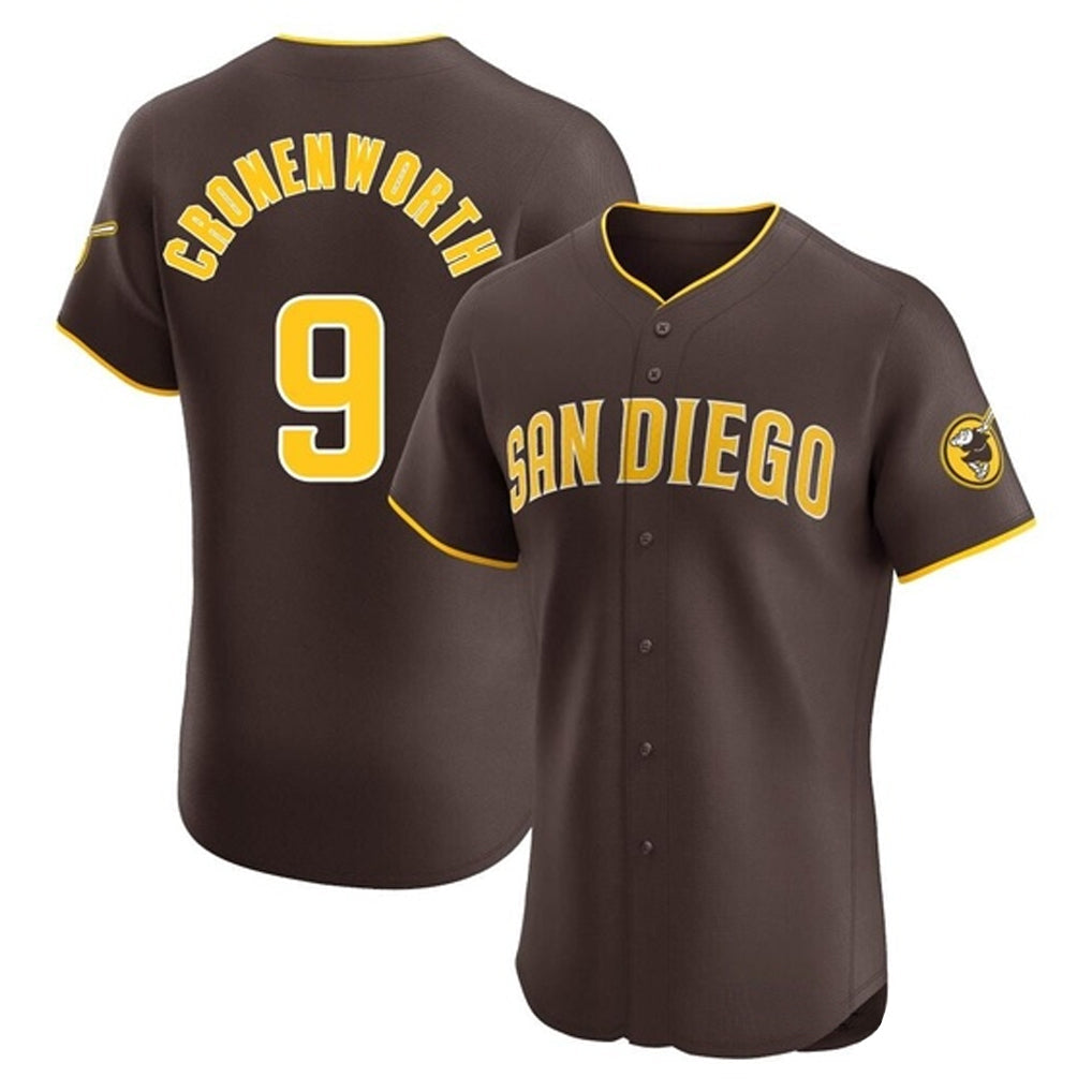 Odoa S.Diego Padres #9 Jake Cronenworth Player Brown Home Limited Elite Stitched Jerseys