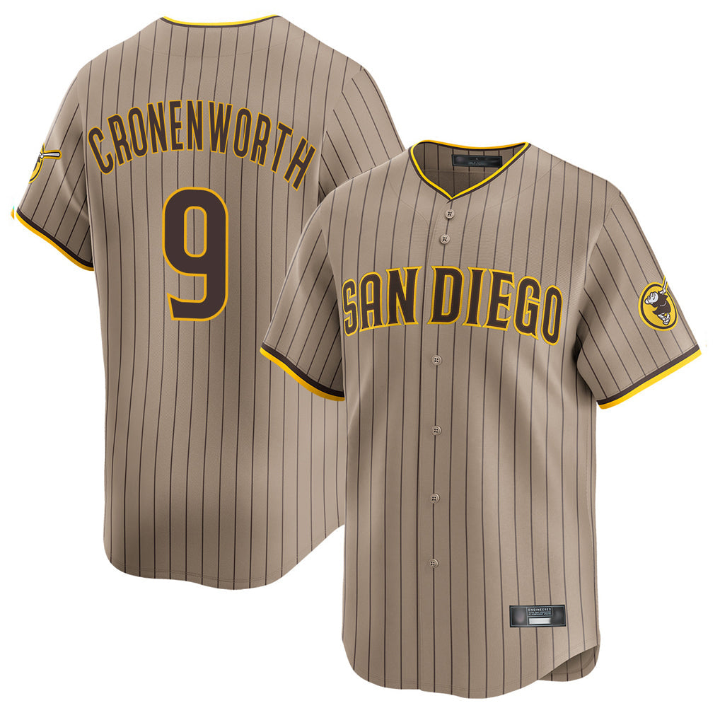 Odoa S.Diego Padres #9 Jake Cronenworth Player Khaki Home Limited Stitched Jerseys