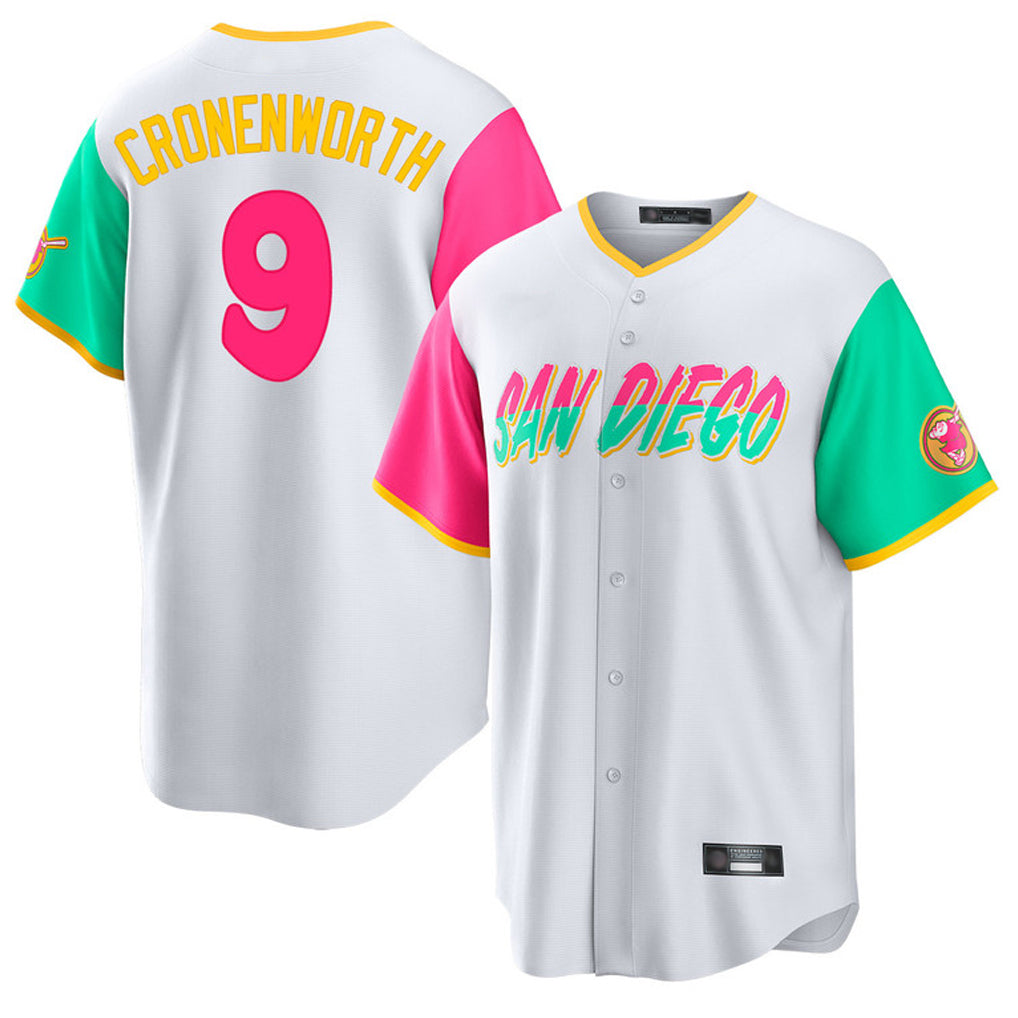 Odoa S.Diego Padres #9 Jake Cronenworth Player White City Connect Home Game Stitched Jerseys
