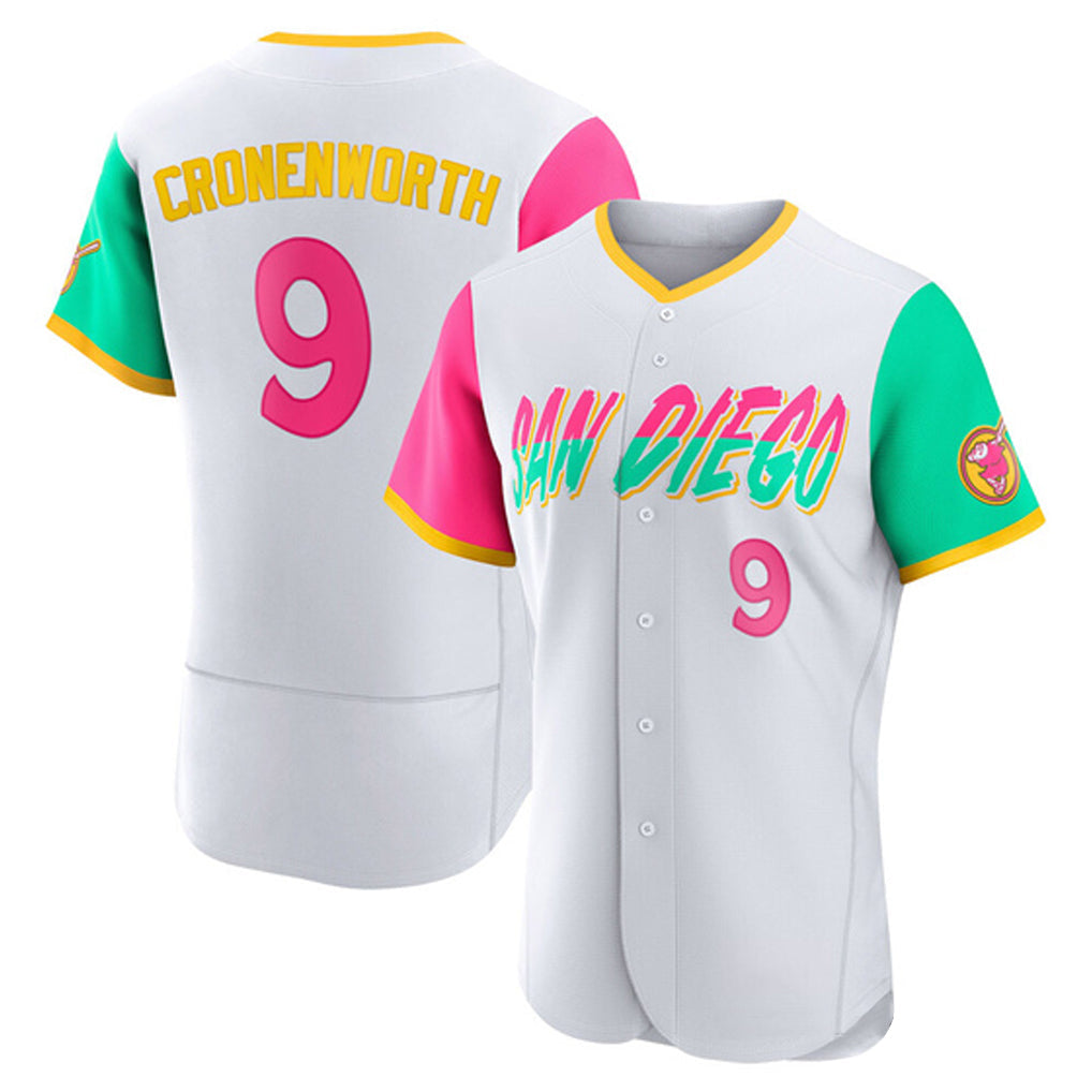 Odoa S.Diego Padres #9 Jake Cronenworth Player White City Connect Home Limited Elite Stitched Jerseys