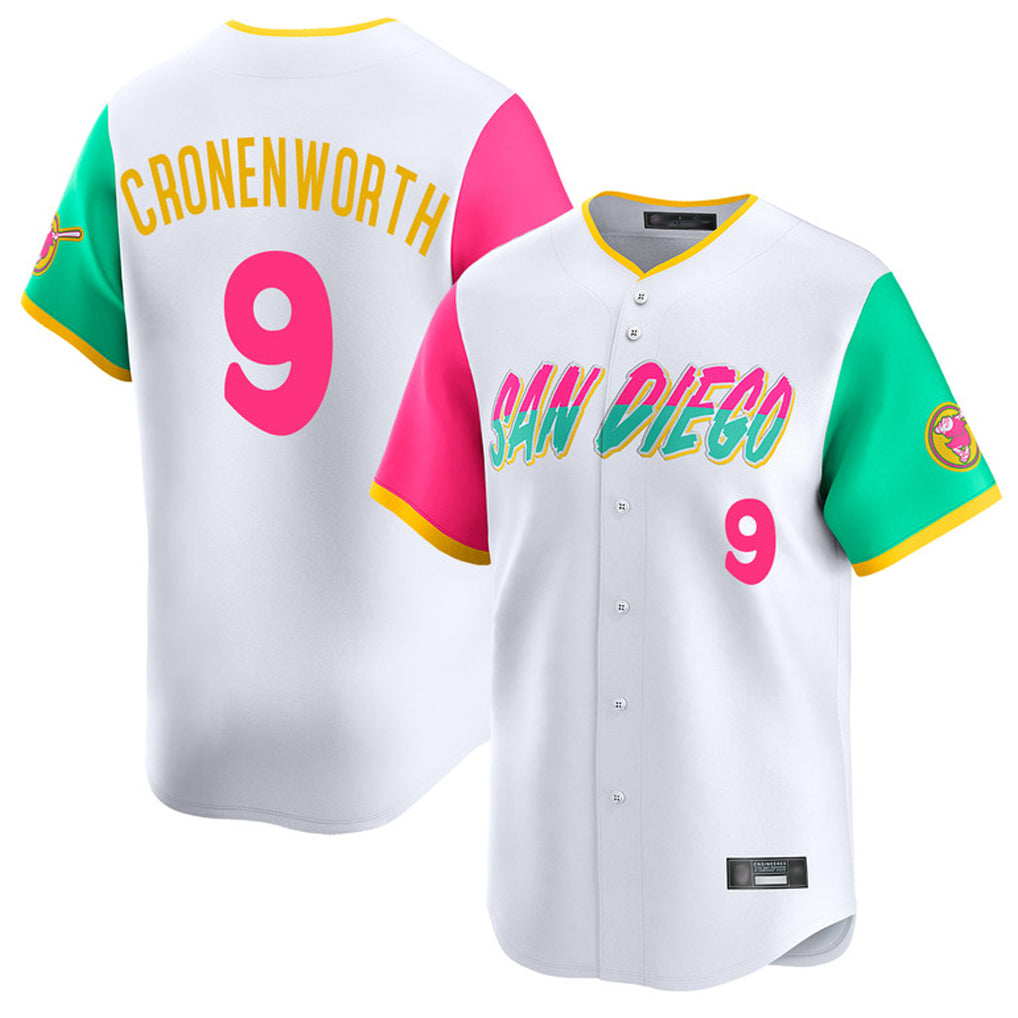 Odoa S.Diego Padres #9 Jake Cronenworth Player White City Connect Home Limited Stitched Jerseys
