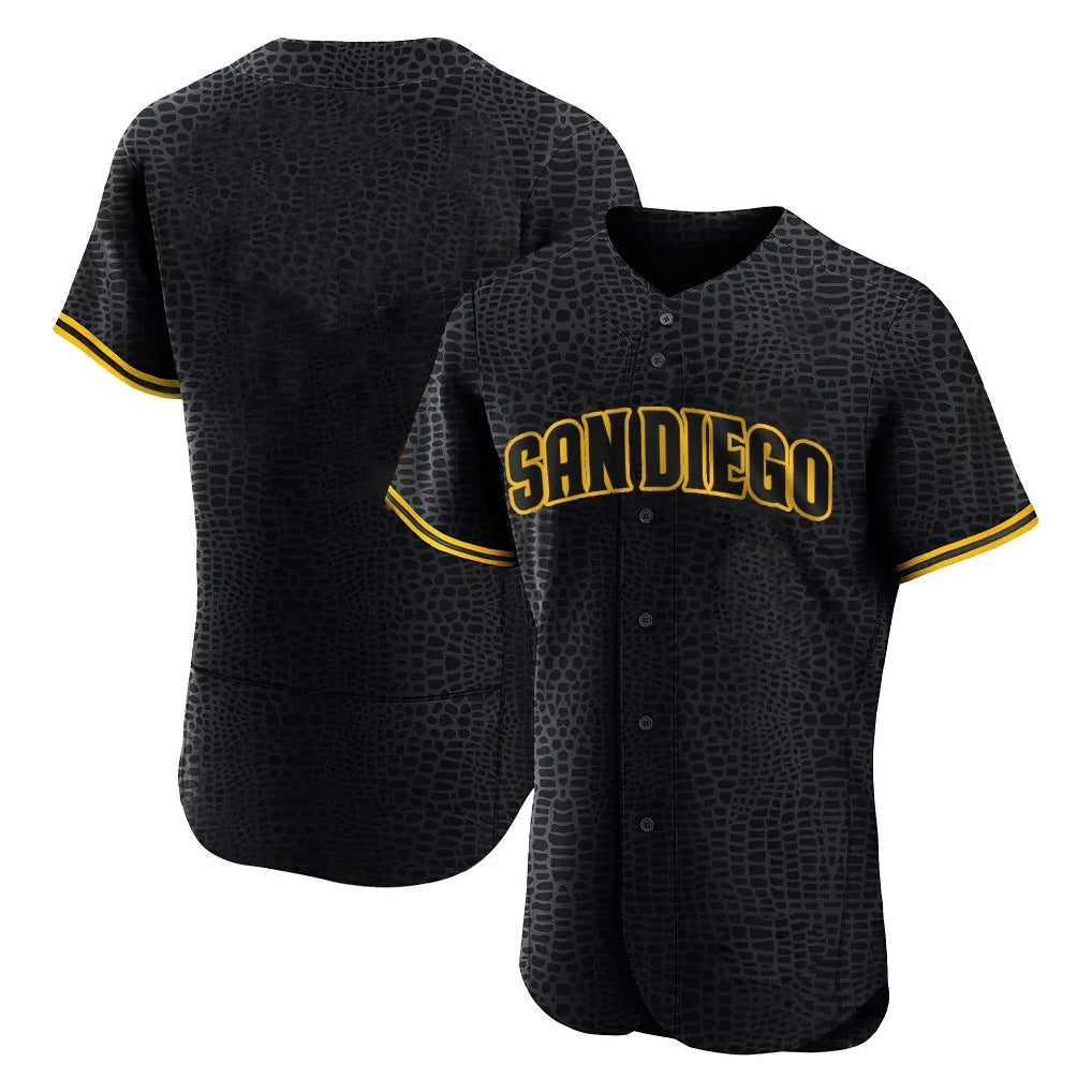 Odoa S.Diego Padres Blank Player Black Snake Skin City Home Limited Elite Stitched Jerseys