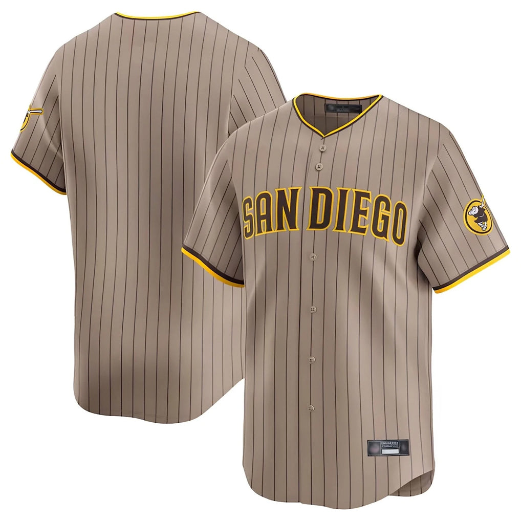 Odoa S.Diego Padres Blank Player Khaki Home Limited Stitched Jerseys
