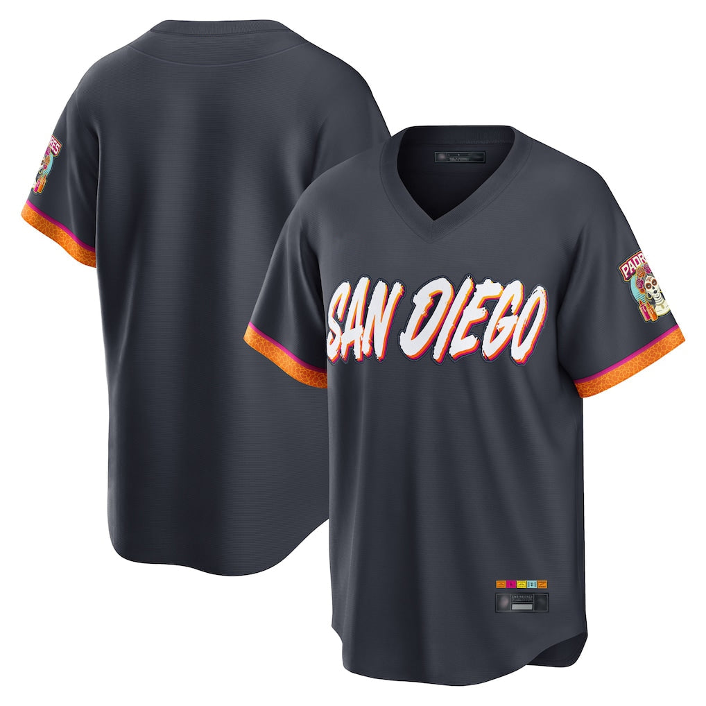 Odoa S.Diego Padres Blank Player Obsidian 2026 City Connect Home Limited T-shirt Stitched Jerseys