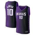 Odoa S.Kings #10 DeMar DeRozan Purple Fast Break Replica Stitched Jerseys- Statement Edition