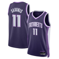 Odoa S.Kings #11 Domantas Sabonis Purple 202526 Swingman Stitched Jerseys- City Edition