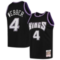 Odoa S.Kings #4 Chris Webber Mitchell & Ness Black 200001 Hardwood Classics Swingman Stitched Jerseys