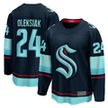 Odoa S.Kraken #24 Jamie Oleksiak Deep Sea Blue Home Breakaway Player Jerseys