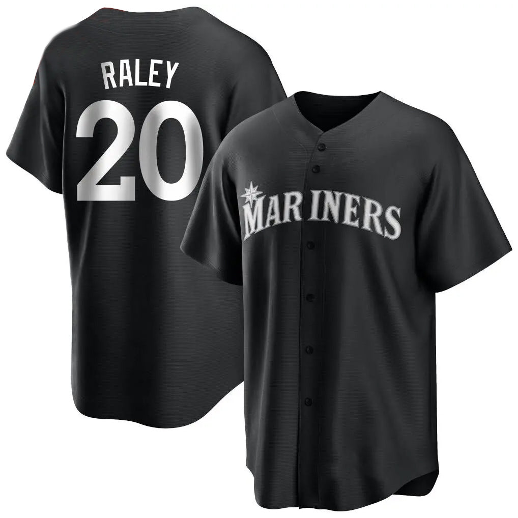 Odoa S.Mariners #20 Luke Raley Player Black Home Limited Stitched Jerseys