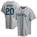 Odoa S.Mariners #20 Luke Raley Player Gray Home Game Stitched Jerseys