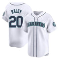 Odoa S.Mariners #20 Luke Raley Player White Home Limited Stitched Jerseys