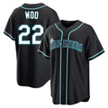 Odoa S.Mariners #22 Bryan Woo Player Black Fashion Home Limited Stitched Jerseys