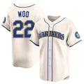 Odoa S.Mariners #22 Bryan Woo Player Cream Home Limited Stitched Jerseys
