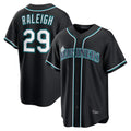 Odoa S.Mariners #29 Cal Raleigh Player Black Fashion Home Limited Stitched Jerseys