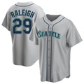 Odoa S.Mariners #29 Cal Raleigh Player Gray Home Game Stitched Jerseys