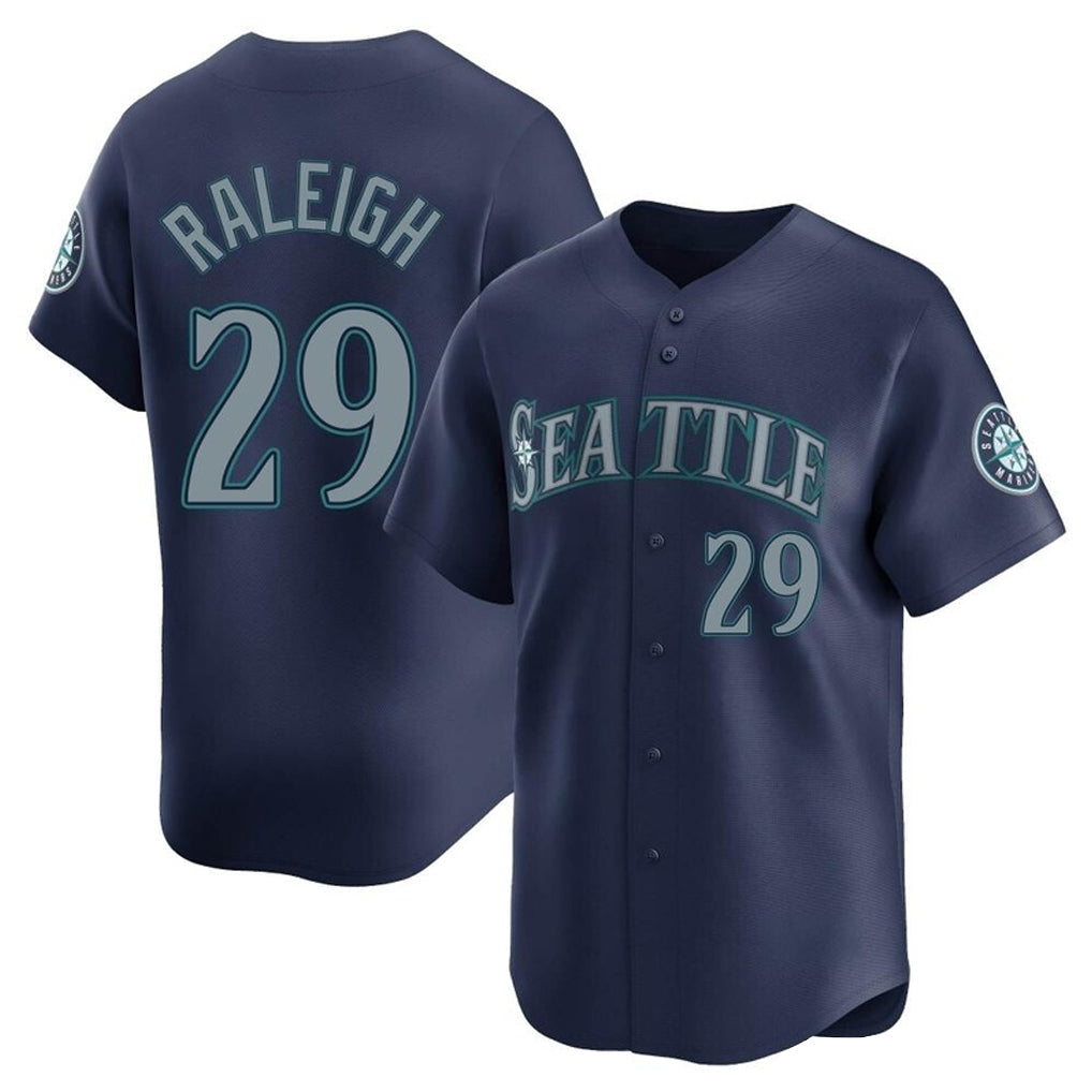 Odoa S.Mariners #29 Cal Raleigh Player Navy Home Limited Stitched Jerseys