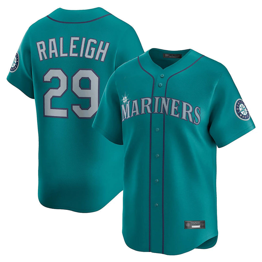 Odoa S.Mariners #29 Cal Raleigh Player Teal Home Limited Stitched Jerseys