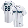 Odoa S.Mariners #29 Cal Raleigh Player White Home Game Stitched Jerseys