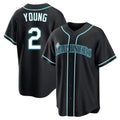 Odoa S.Mariners #2 Cole Young Player Black Fashion Home Limited Stitched Jerseys