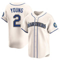 Odoa S.Mariners #2 Cole Young Player Cream Home Limited Stitched Jerseys