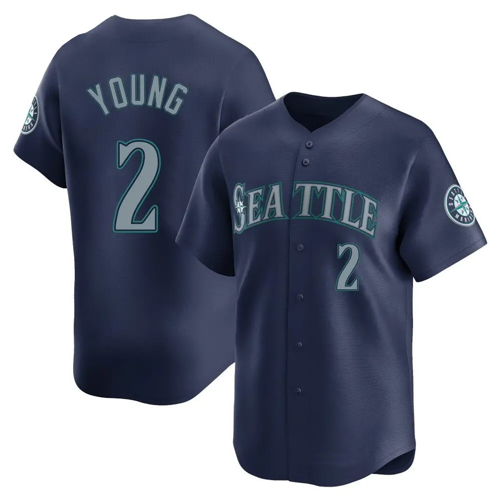 Odoa S.Mariners #2 Cole Young Player Navy Home Limited Stitched Jerseys