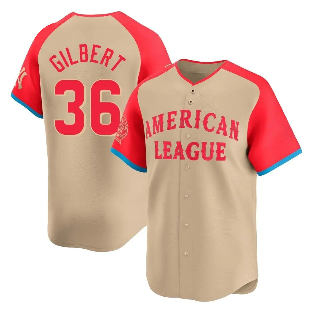 Odoa S.Mariners #36 Logan Gilbert Player Cream American League All-Star Limited Game Stitched Jerseys