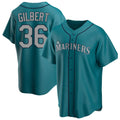 Odoa S.Mariners #36 Logan Gilbert Player Teal Home Game Stitched Jerseys