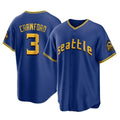 Odoa S.Mariners #3 J.P. Crawford Player Royal City Connect Home Game Stitched Jerseys