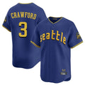 Odoa S.Mariners #3 J.P. Crawford Player Royal City Connect Home Limited Stitched Jerseys