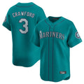 Odoa S.Mariners #3 J.P. Crawford Player Teal Home Limited Stitched Jerseys