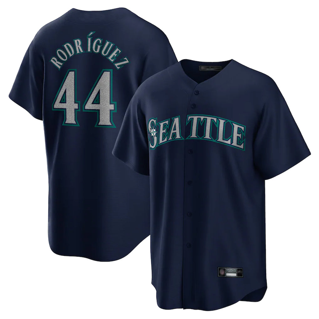 Odoa S.Mariners #44 Julio Rodriguez Player Navy Home Game Stitched Jerseys
