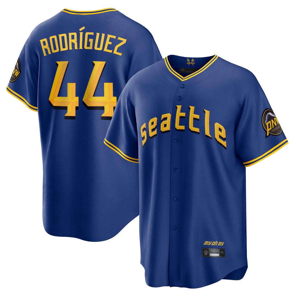 Odoa S.Mariners #44 Julio Rodriguez Player Royal City Connect Home Game Stitched Jerseys