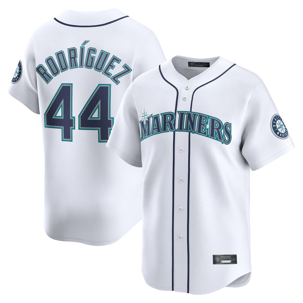Odoa S.Mariners #44 Julio Rodriguez Player White Home Limited Stitched Jerseys