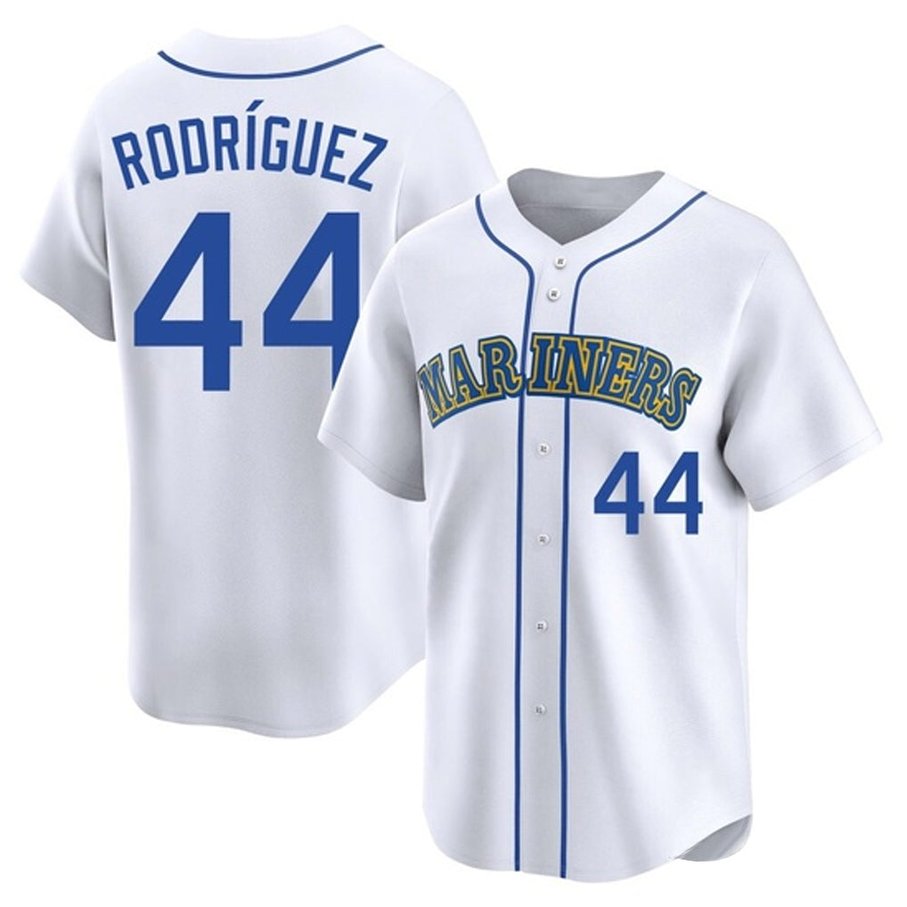 Odoa S.Mariners #44 Julio Rodriguez Player White Pitch Fashion Game Stitched Jerseys