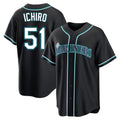 Odoa S.Mariners #51 Ichiro Suzuki Player Black Fashion Home Limited Stitched Jerseys